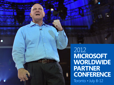 微軟CEO巴爾默在WPC 2012上表示，合作夥伴的重要性不會因微軟推出Surface而減弱。圖片來源：翻攝自微軟官網。   