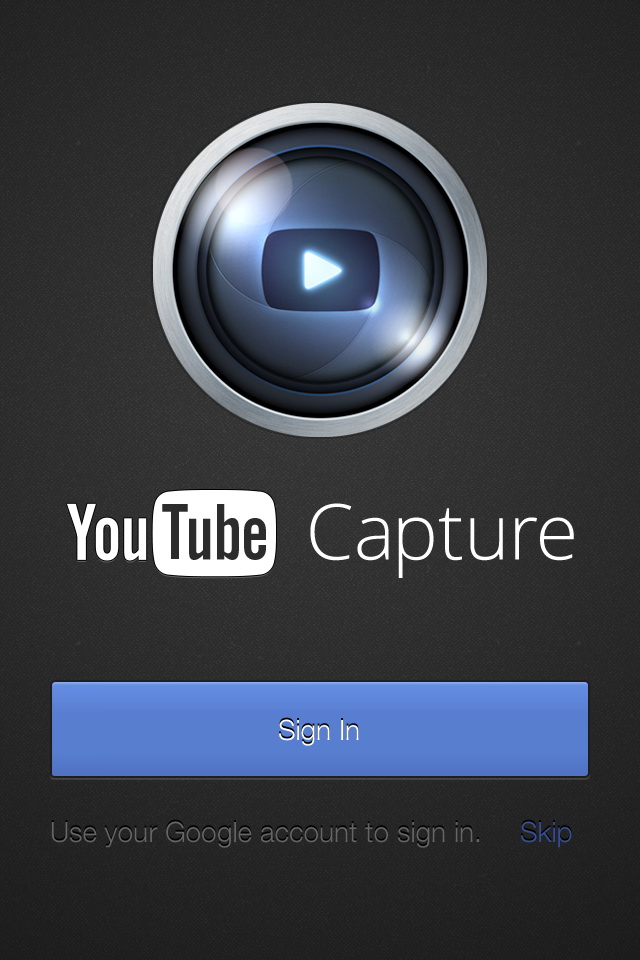 Google 「Youtube Capture」app在Apple Store上架，有著簡潔且豐富的功能。圖：翻攝自app。   