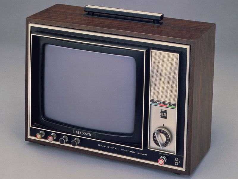 Sony於1968年推出的第一台Trinitron電視KV-1310，是全球首部採用彩色映像管的電視。圖片來源：翻攝自網路。   