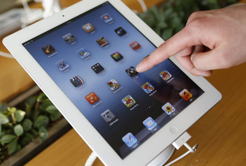 根據國外媒體報導，Apple將推出128GB版本的iPad 4。圖片來源：達志影像/路透社。   