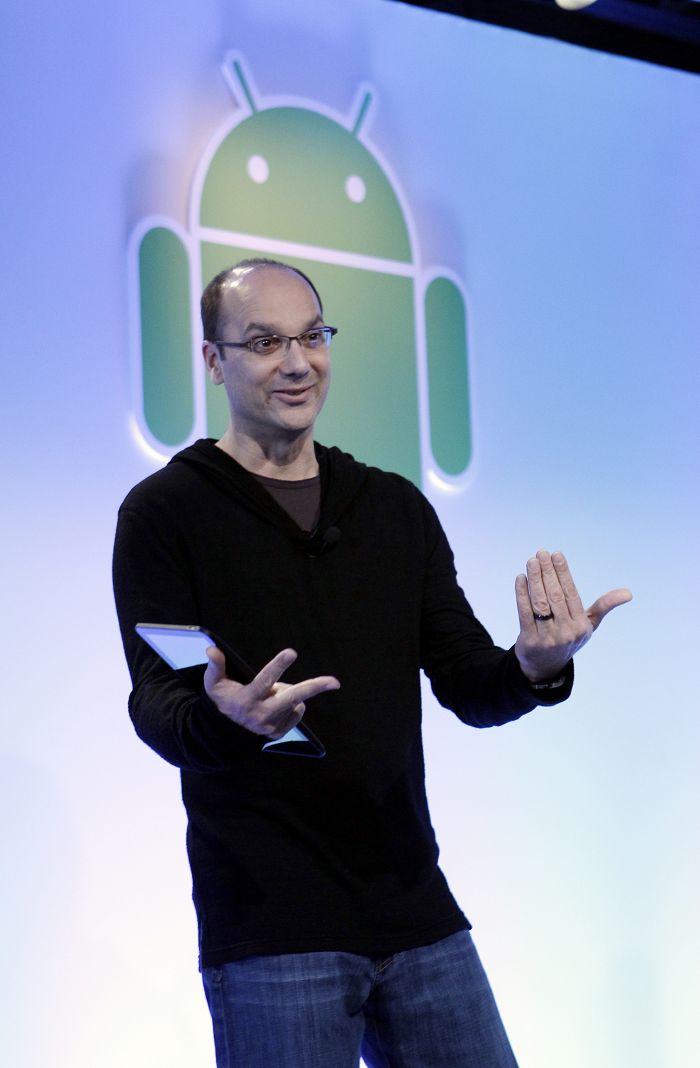 日前Google宣布以125億美元收購Motorola，智慧型手機市場重新佈局。促成這筆交易的核心人物是矽谷工程師安迪•魯賓(Andy Rubin)。圖片來源：達志影像/美聯社。   
