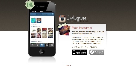 智慧型手機照片分享軟體Instagram網站首頁。(圖片來源:網路)   