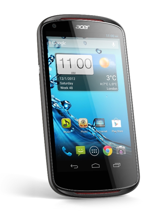 Liquid E1是雙SIM卡槽設計，最大的特點之一是數位相機並可零秒差拍攝的功能。(圖／宏碁提供。)&nbsp;&nbsp;&nbsp;