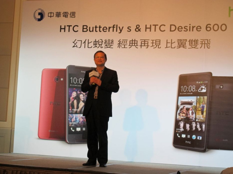 HTC北亞區總經理董俊良表示，蝴蝶機滿足個人在生活及工作不同層面的使用需求。圖：胡華勝/攝   