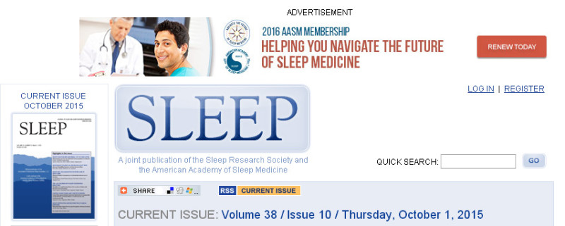 《睡眠》雜誌10月刊出1項研究報告，指出每晚睡1小時，就會造成身體質量指數增加2個點的驚人結果。圖：翻攝《睡眠》雜誌官網   