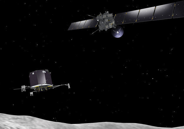 歐洲太空總署(ESA) 20日晚上接收到彗星探測器羅賽塔號(Rosetta) 發射的訊號，預計今年將會再度執行彗星探測任務。圖：翻攝自歐洲太空總署(ESA)官方網站   