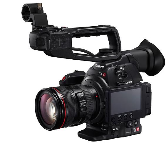 Canon推出全新EOS C100 Mark ll 輕巧型可交換鏡頭攝影機，輕巧機動性高。圖：翻攝網路   