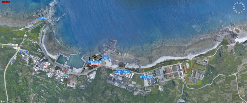 ShowTaiwan也提供綠島的3D圖資服務。圖：胡華勝/攝   