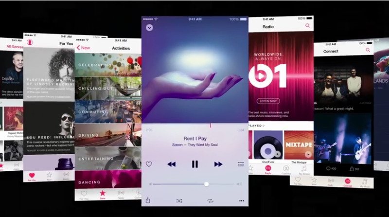 蘋果2015年開發者大會的壓軸是推出Apple Music。圖：擷取自蘋果官方影片   