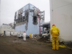 福島核電廠於災後報廢。圖片來源：資料照，達志影像/路透社。   