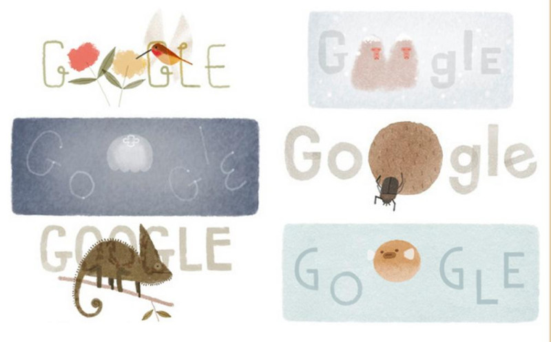 今(22)天是「世界地球日」，使用Google的朋友一定發現首頁換上了為地球日特別設計的塗鴉圖案(即doodle)。圖片來源：翻攝自Google Doodle。   