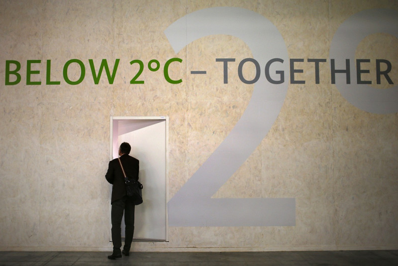 「聯合國氣候變遷綱要公約」第21屆締約方會議(COP21)刻正在法國巴黎舉行，如何將全球平均溫度控制在不比前工業化時期的溫度高出攝氏2度為目標之一。圖片來源：達志影像/路透社   